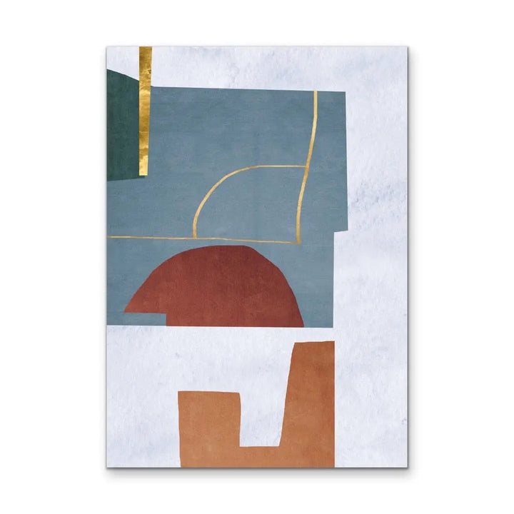 Shape and Texture Series -  Print Three - Colourful Abstract Geometric Art and Canvas Print Series I Heart Wall Art Australia 