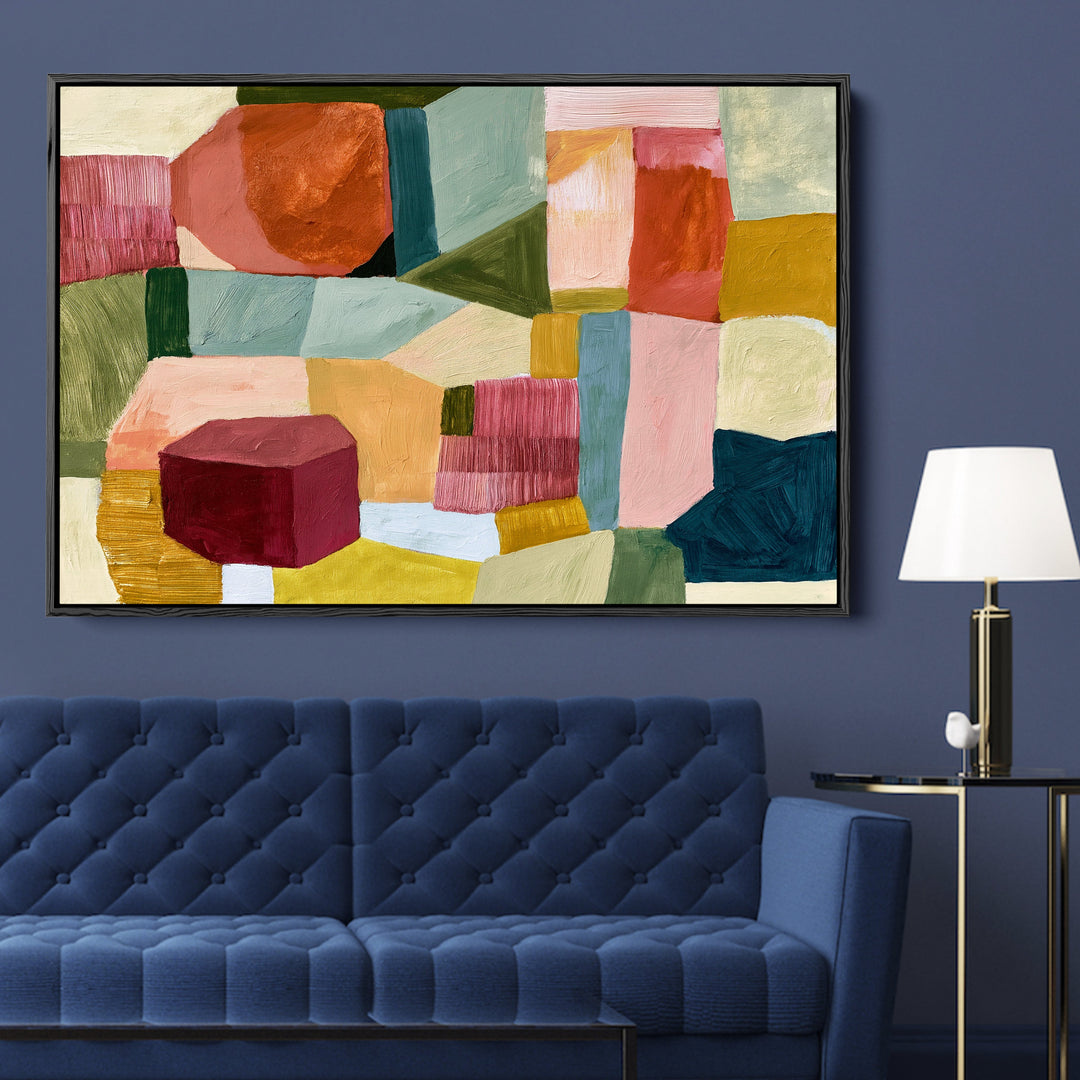 xxxx by IHeartStudio - Colourful Geometric Canvas Print