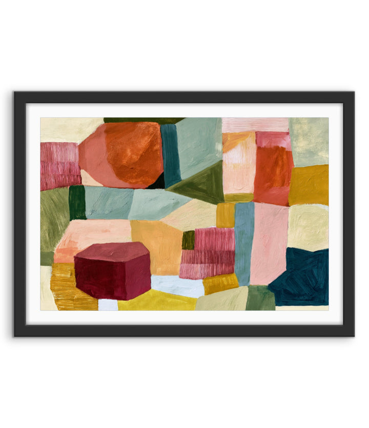 xxxx by IHeartStudio - Colourful Geometric Canvas Print