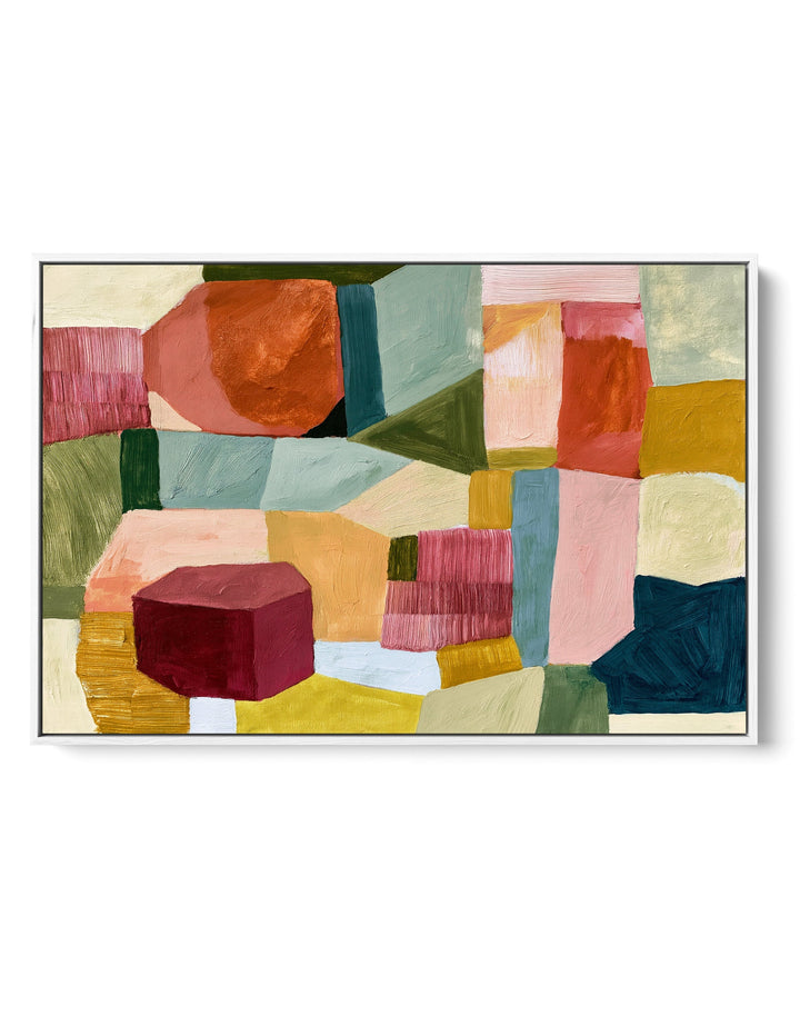 xxxx by IHeartStudio - Colourful Geometric Canvas Print