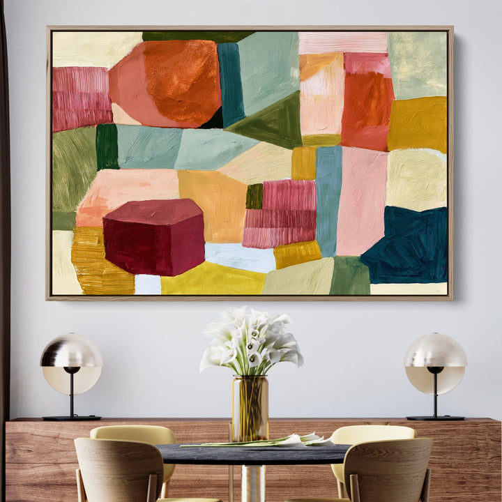 xxxx by IHeartStudio - Colourful Geometric Canvas Print