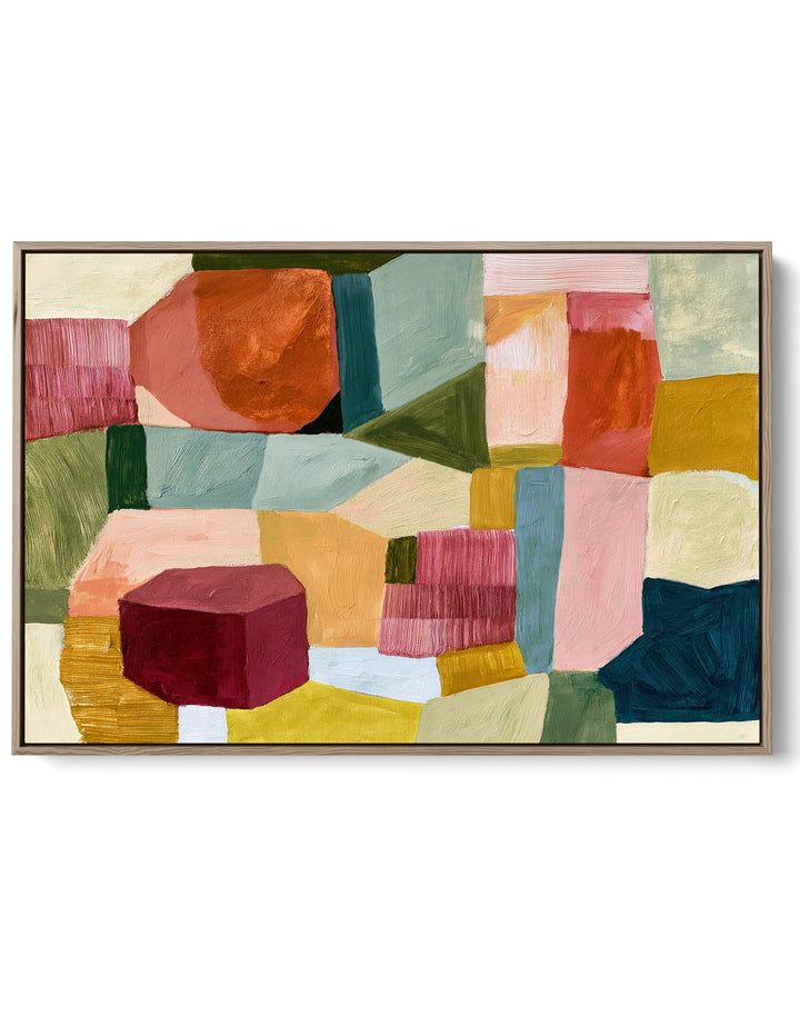 xxxx by IHeartStudio - Colourful Geometric Canvas Print