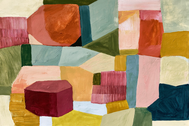 xxxx by IHeartStudio - Colourful Geometric Canvas Print