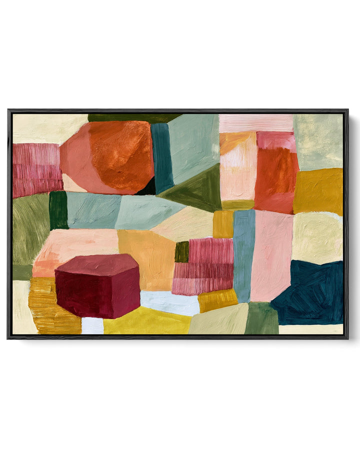 xxxx by IHeartStudio - Colourful Geometric Canvas Print