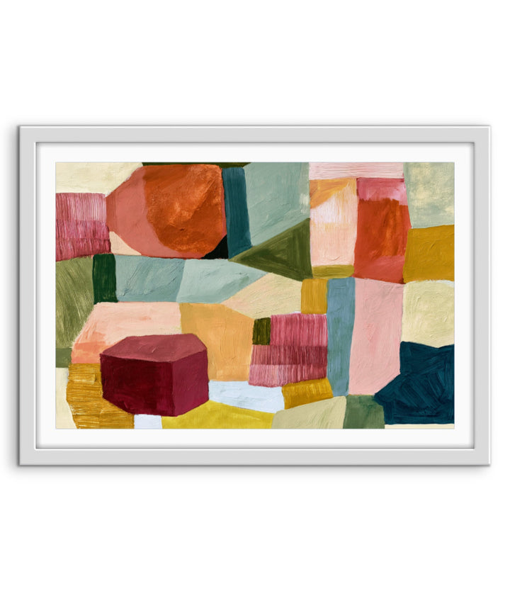 xxxx by IHeartStudio - Colourful Geometric Canvas Print
