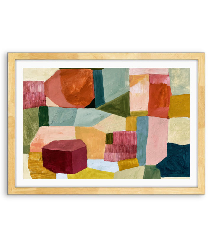 xxxx by IHeartStudio - Colourful Geometric Canvas Print