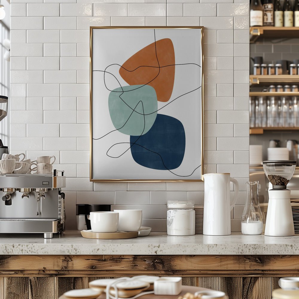 Shapes and Lines - Stretched Canvas, Poster or Fine Art Print - I Heart Wall Art - Poster Print, Canvas Print or Framed Art Print