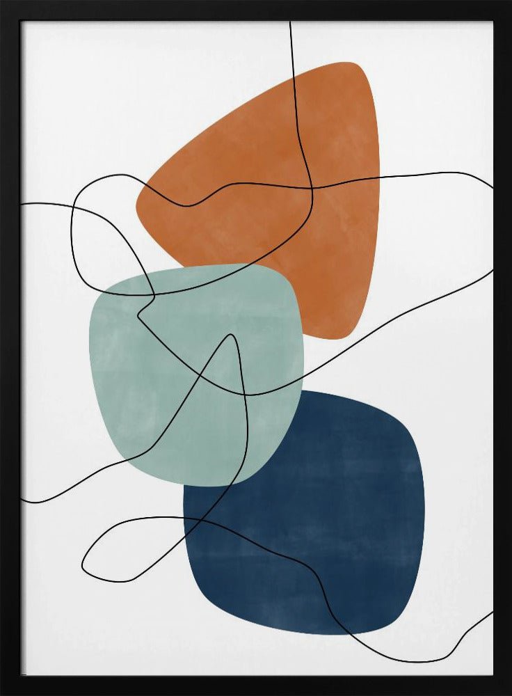 Shapes and Lines - Stretched Canvas, Poster or Fine Art Print - I Heart Wall Art - Poster Print, Canvas Print or Framed Art Print
