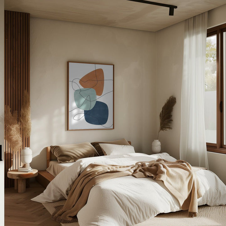 Shapes and Lines - Stretched Canvas, Poster or Fine Art Print - I Heart Wall Art - Poster Print, Canvas Print or Framed Art Print