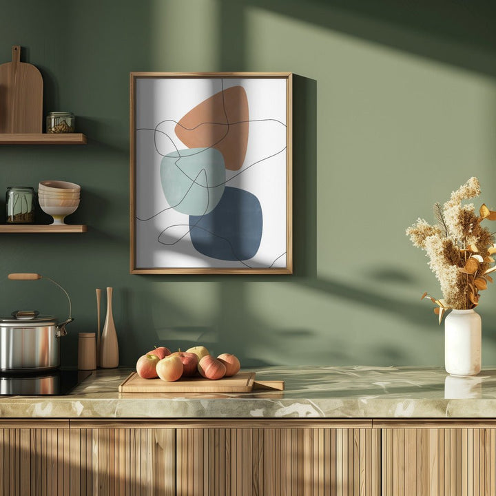 Shapes and Lines - Stretched Canvas, Poster or Fine Art Print - I Heart Wall Art - Poster Print, Canvas Print or Framed Art Print