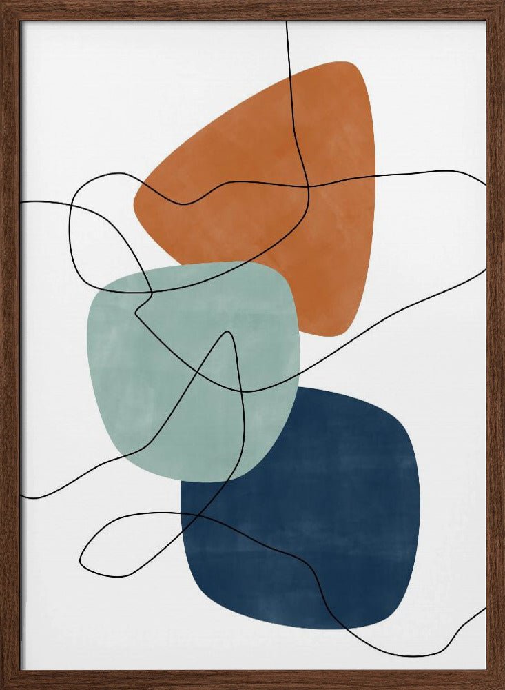 Shapes and Lines - Stretched Canvas, Poster or Fine Art Print - I Heart Wall Art - Poster Print, Canvas Print or Framed Art Print