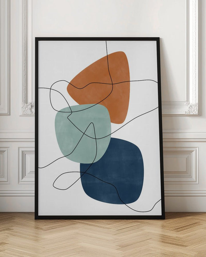 Shapes and Lines - Stretched Canvas, Poster or Fine Art Print - I Heart Wall Art - Poster Print, Canvas Print or Framed Art Print