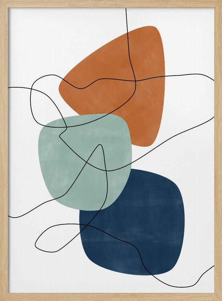 Shapes and Lines - Stretched Canvas, Poster or Fine Art Print - I Heart Wall Art - Poster Print, Canvas Print or Framed Art Print