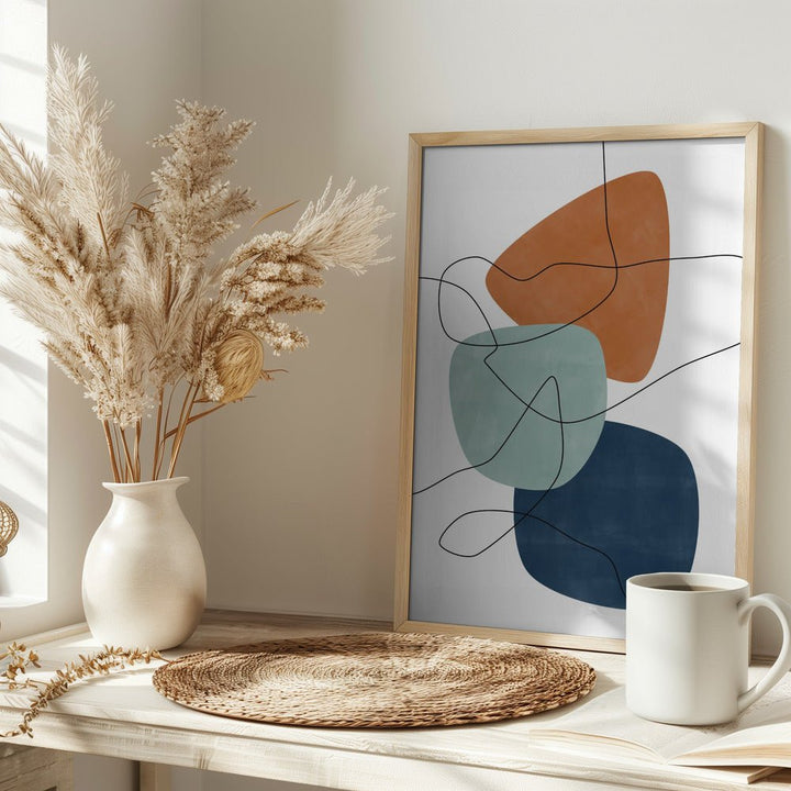 Shapes and Lines - Stretched Canvas, Poster or Fine Art Print - I Heart Wall Art - Poster Print, Canvas Print or Framed Art Print