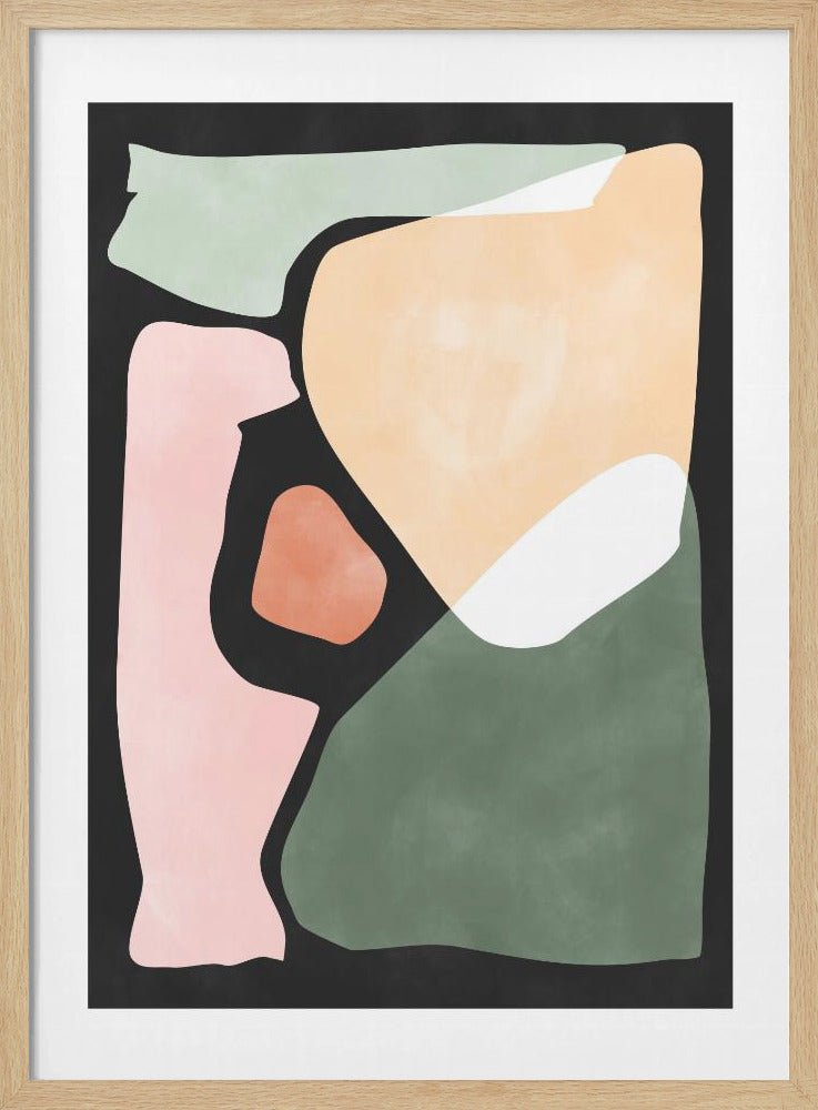 Shapes Harmony - Stretched Canvas, Poster or Fine Art Print - I Heart Wall Art - Poster Print, Canvas Print or Framed Art Print
