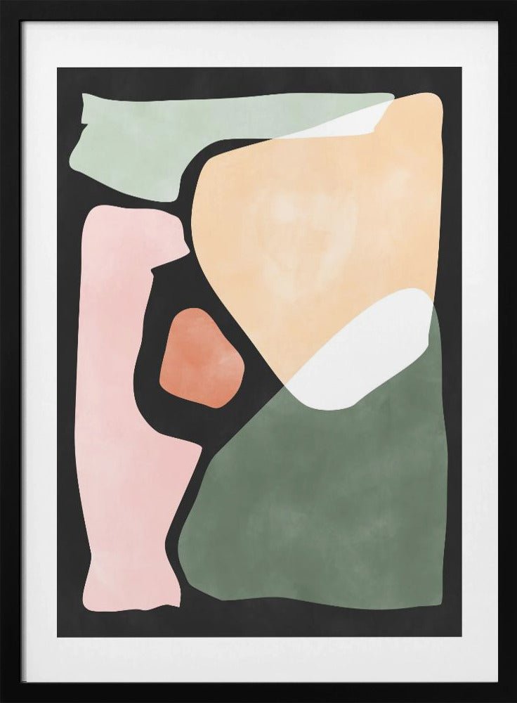 Shapes Harmony - Stretched Canvas, Poster or Fine Art Print - I Heart Wall Art - Poster Print, Canvas Print or Framed Art Print