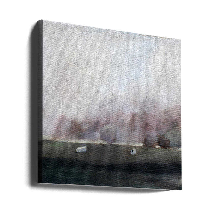 Sheep 15 - Square Stretched Canvas, Poster or Fine Art Print - I Heart Wall Art - Poster Print, Canvas Print or Framed Art Print