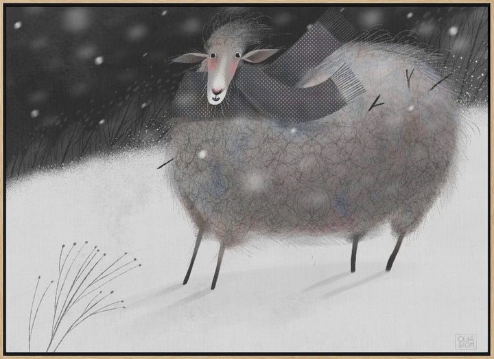 Sheep - Stretched Canvas, Poster or Fine Art Print I Heart Wall Art