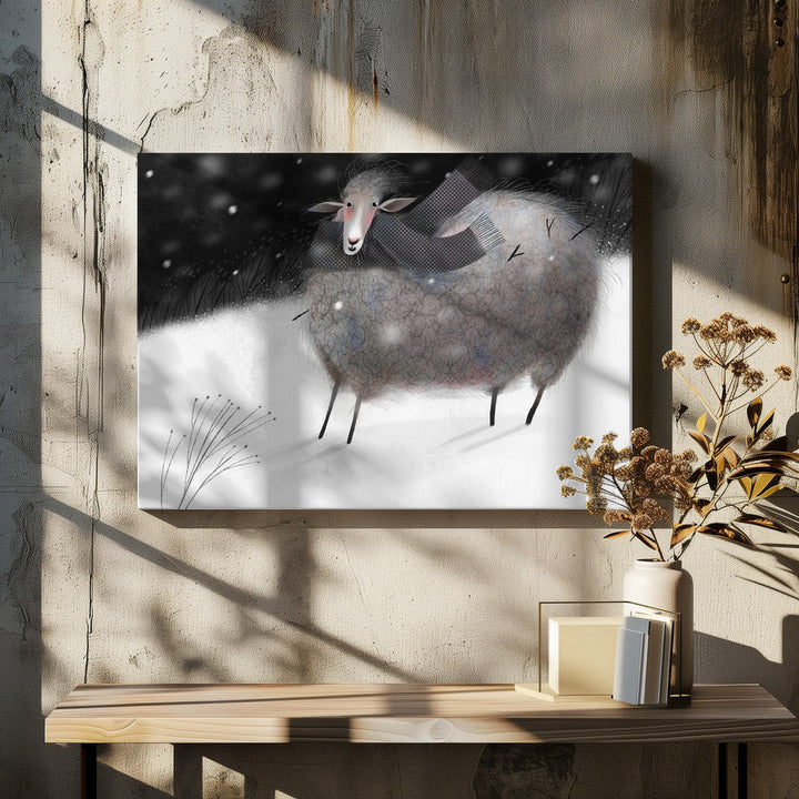 Sheep - Stretched Canvas, Poster or Fine Art Print I Heart Wall Art