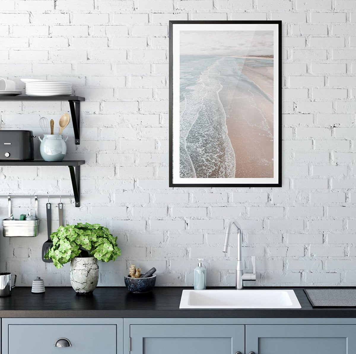 Shore Study IV - Coastal Photographic Art / Stretched Canvas Print - I Heart Wall Art - Poster Print, Canvas Print or Framed Art Print