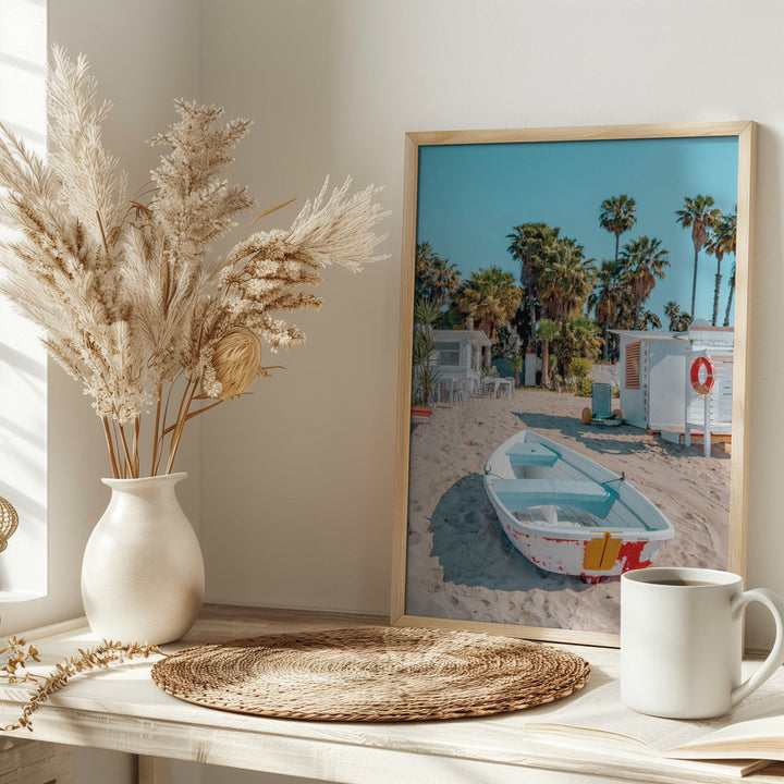Sicilian Beach Vibes - Stretched Canvas, Poster or Fine Art Print I Heart Wall Art