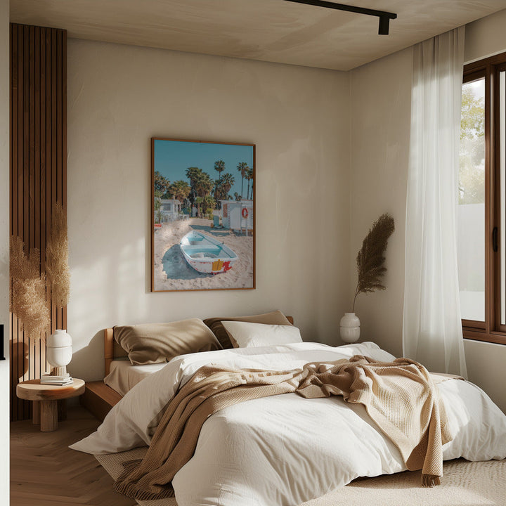 Sicilian Beach Vibes - Stretched Canvas, Poster or Fine Art Print I Heart Wall Art