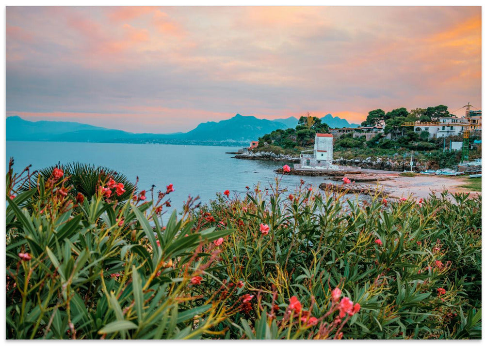 Sicily After Sunset - Stretched Canvas, Poster or Fine Art Print I Heart Wall Art