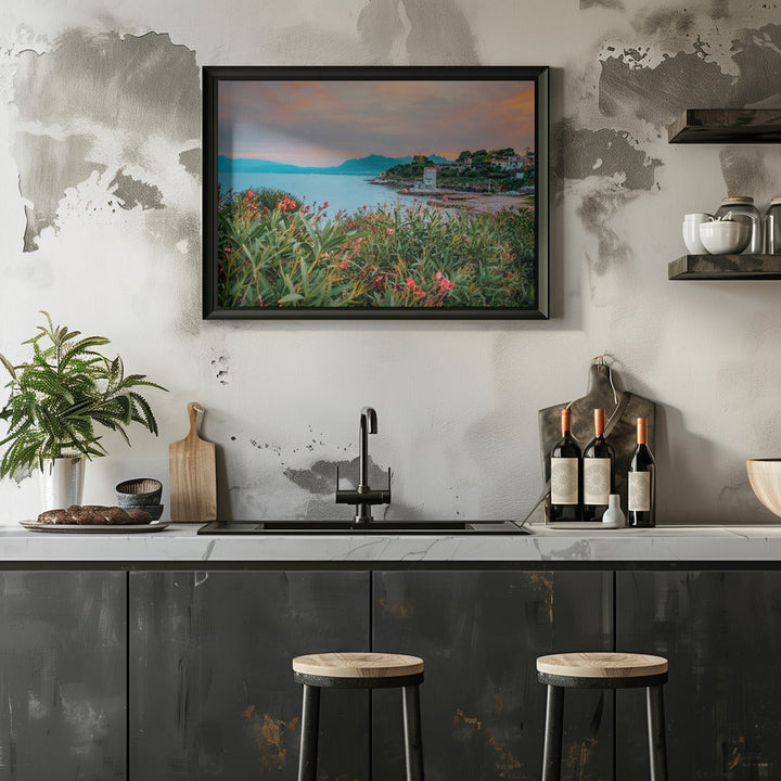 Sicily After Sunset - Stretched Canvas, Poster or Fine Art Print I Heart Wall Art