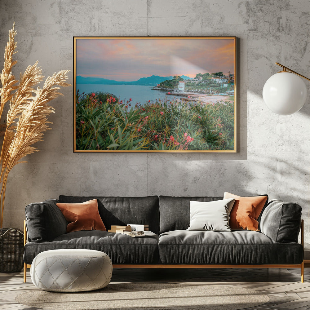 Sicily After Sunset - Stretched Canvas, Poster or Fine Art Print I Heart Wall Art