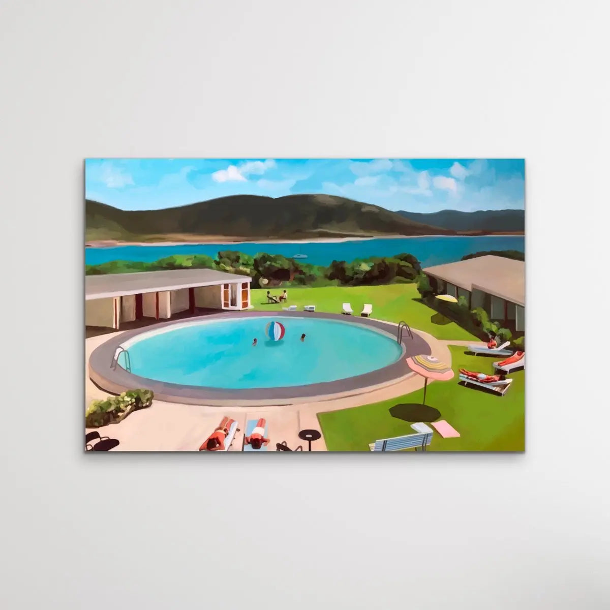 Silver Sands Resort - Vintage Bicheno Tasmania Retro Print on Canvas or Paper - I Heart Wall Art