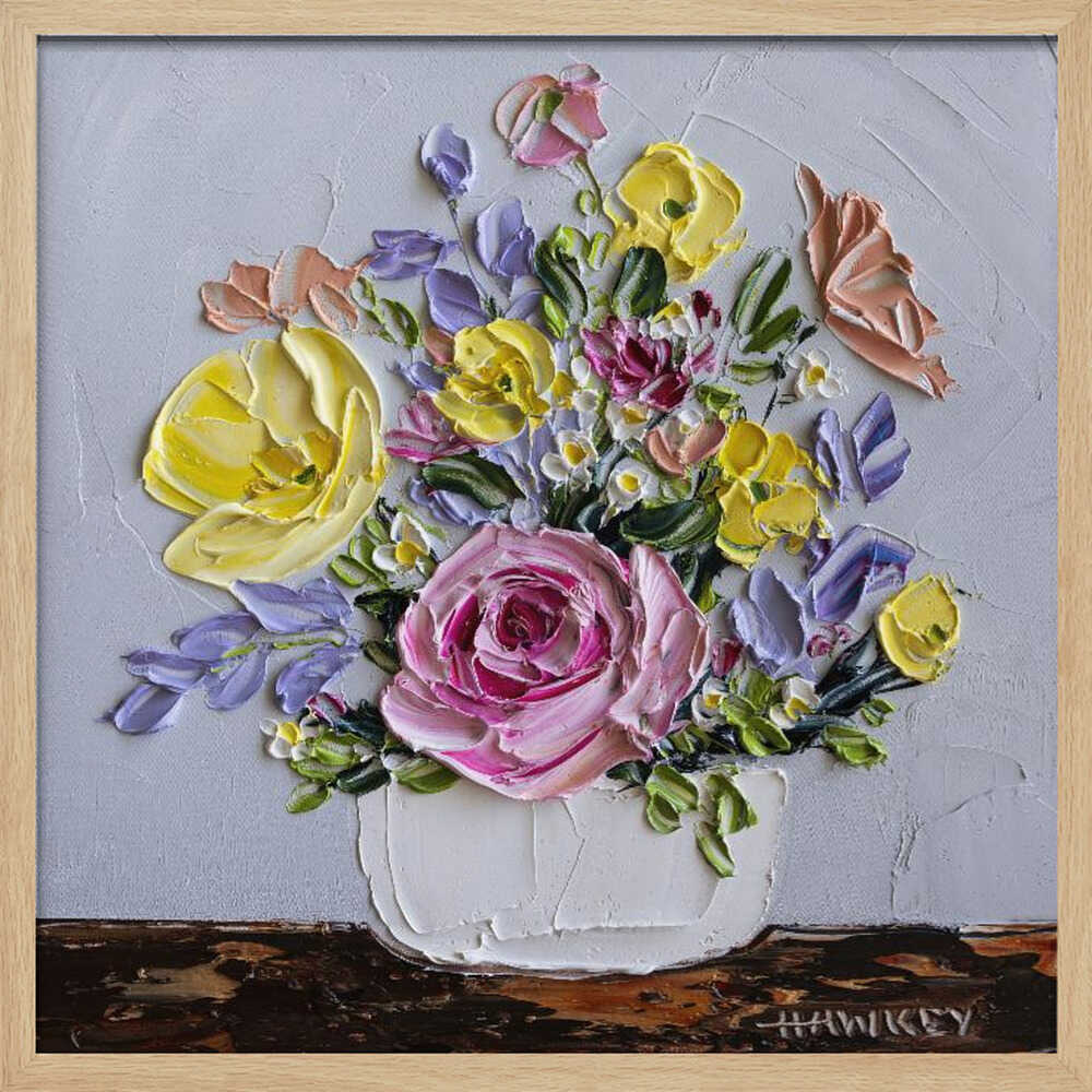 Simone - Square Stretched Canvas, Poster or Fine Art Print by Angela Hawkey - I Heart Wall Art - Poster Print, Canvas Print or Framed Art Print