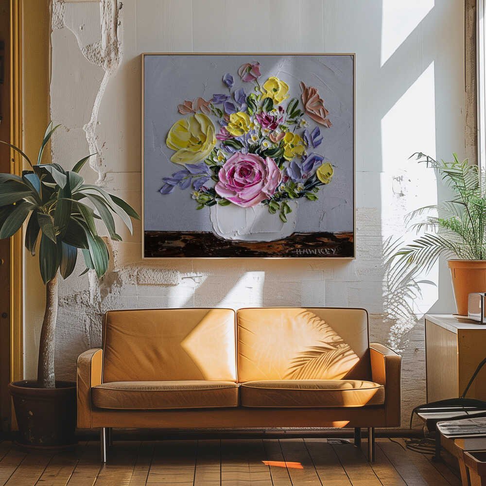 Simone - Square Stretched Canvas, Poster or Fine Art Print by Angela Hawkey - I Heart Wall Art - Poster Print, Canvas Print or Framed Art Print