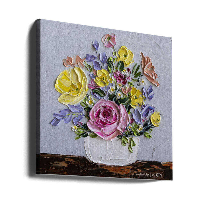 Simone - Square Stretched Canvas, Poster or Fine Art Print by Angela Hawkey - I Heart Wall Art - Poster Print, Canvas Print or Framed Art Print