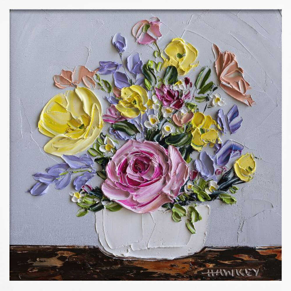 Simone - Square Stretched Canvas, Poster or Fine Art Print by Angela Hawkey - I Heart Wall Art - Poster Print, Canvas Print or Framed Art Print