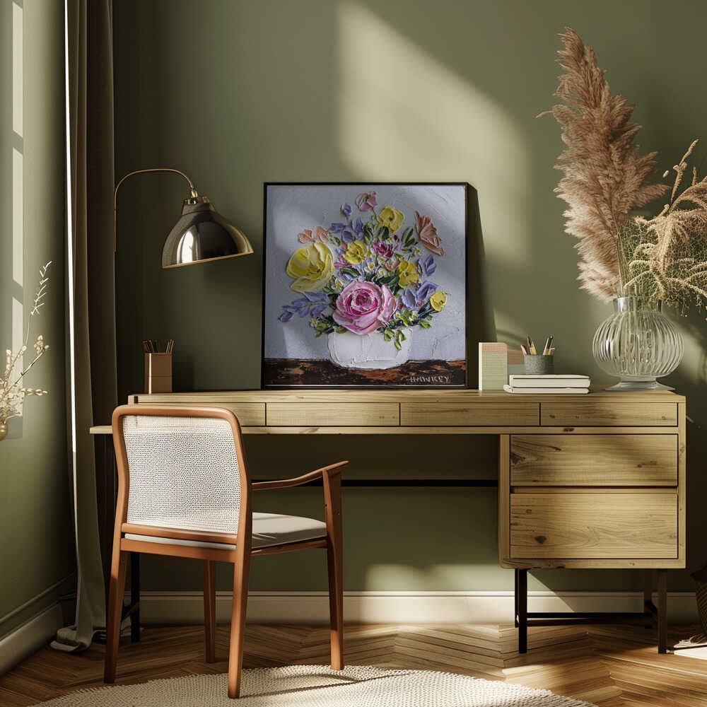 Simone - Square Stretched Canvas, Poster or Fine Art Print by Angela Hawkey - I Heart Wall Art - Poster Print, Canvas Print or Framed Art Print