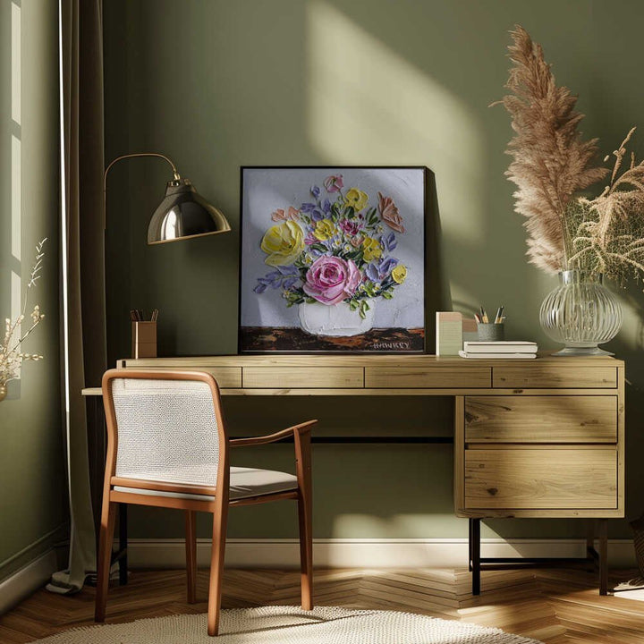 Simone - Square Stretched Canvas, Poster or Fine Art Print by Angela Hawkey - I Heart Wall Art - Poster Print, Canvas Print or Framed Art Print