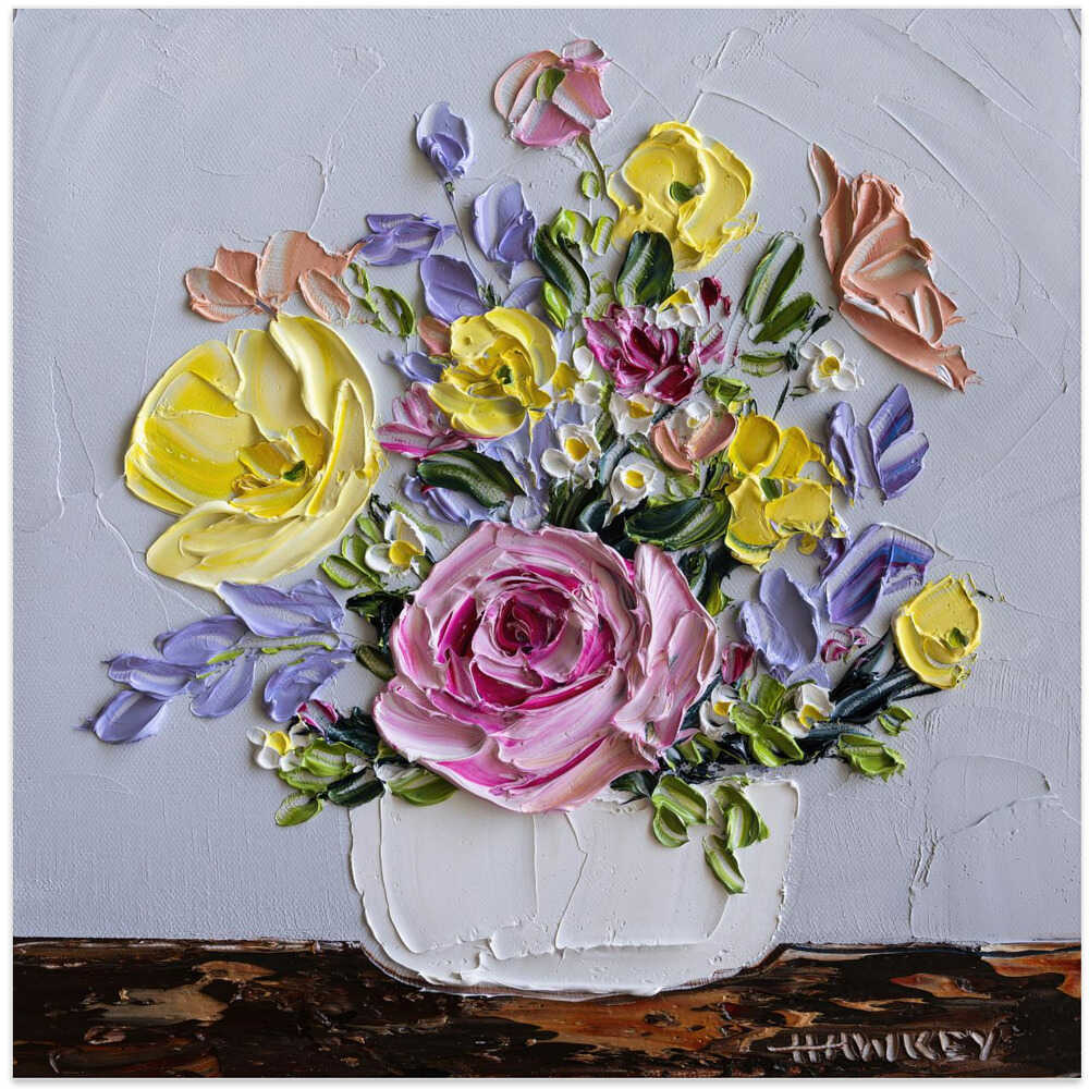 Simone - Square Stretched Canvas, Poster or Fine Art Print by Angela Hawkey - I Heart Wall Art - Poster Print, Canvas Print or Framed Art Print