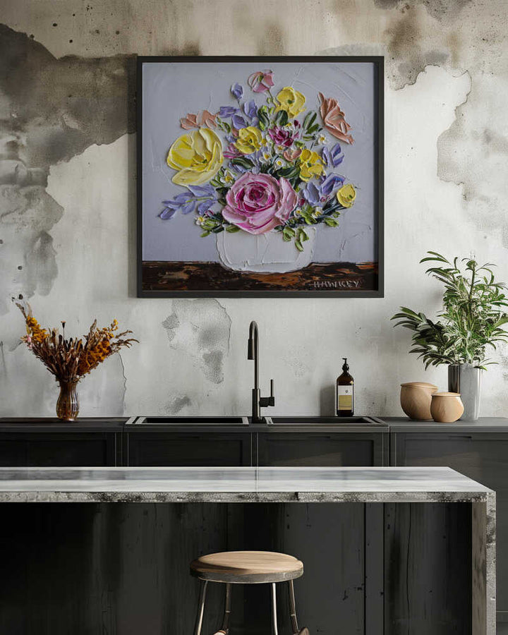 Simone - Square Stretched Canvas, Poster or Fine Art Print by Angela Hawkey - I Heart Wall Art - Poster Print, Canvas Print or Framed Art Print