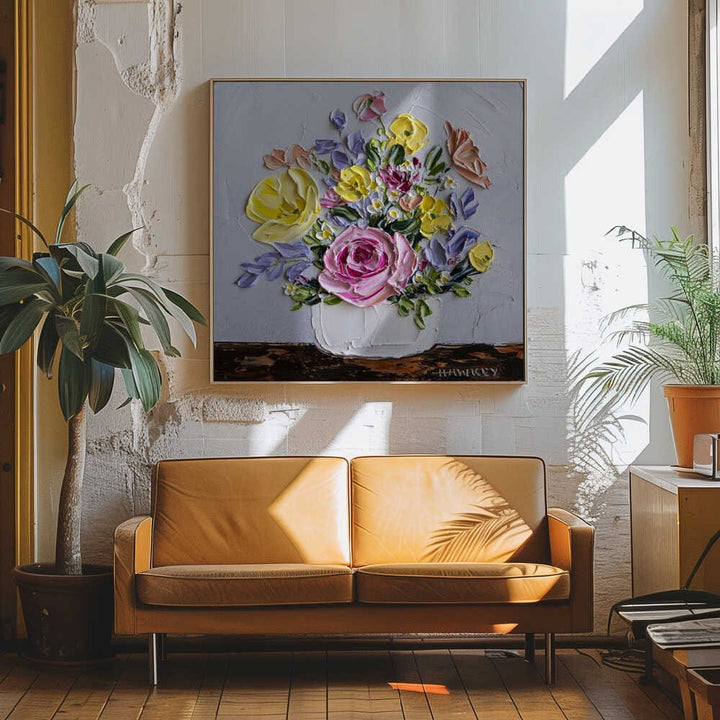 Simone - Square Stretched Canvas, Poster or Fine Art Print by Angela Hawkey - I Heart Wall Art - Poster Print, Canvas Print or Framed Art Print