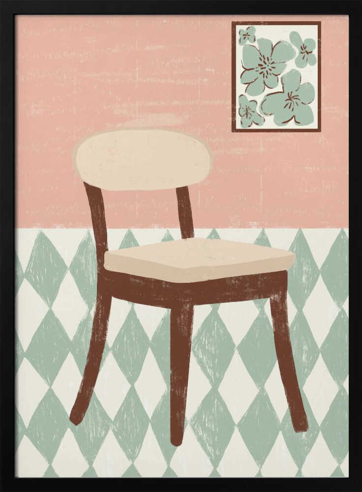 SIMPLE CHAIR - Stretched Canvas, Poster or Fine Art Print - I Heart Wall Art - Poster Print, Canvas Print or Framed Art Print