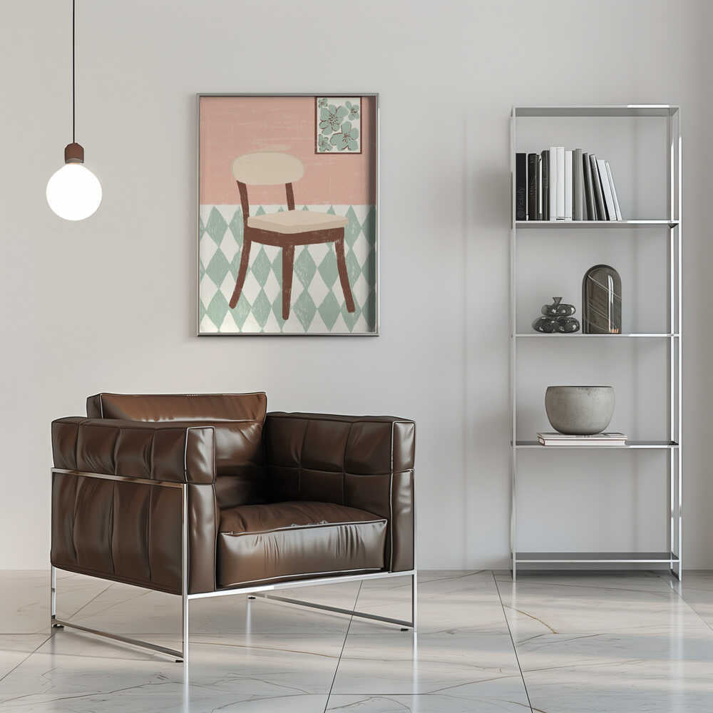 SIMPLE CHAIR - Stretched Canvas, Poster or Fine Art Print - I Heart Wall Art - Poster Print, Canvas Print or Framed Art Print
