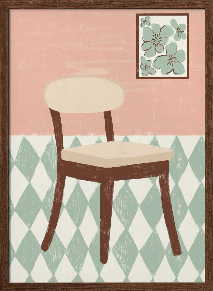 SIMPLE CHAIR - Stretched Canvas, Poster or Fine Art Print - I Heart Wall Art - Poster Print, Canvas Print or Framed Art Print