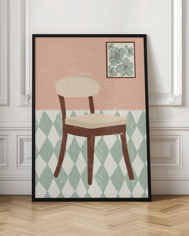 SIMPLE CHAIR - Stretched Canvas, Poster or Fine Art Print - I Heart Wall Art - Poster Print, Canvas Print or Framed Art Print