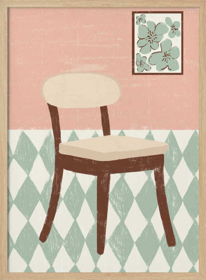 SIMPLE CHAIR - Stretched Canvas, Poster or Fine Art Print - I Heart Wall Art - Poster Print, Canvas Print or Framed Art Print
