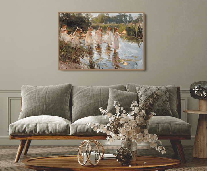 Sisterhood - Country Landscape Stretched Canvas or Fine Art Print - I Heart Wall Art - Poster Print, Canvas Print or Framed Art Print