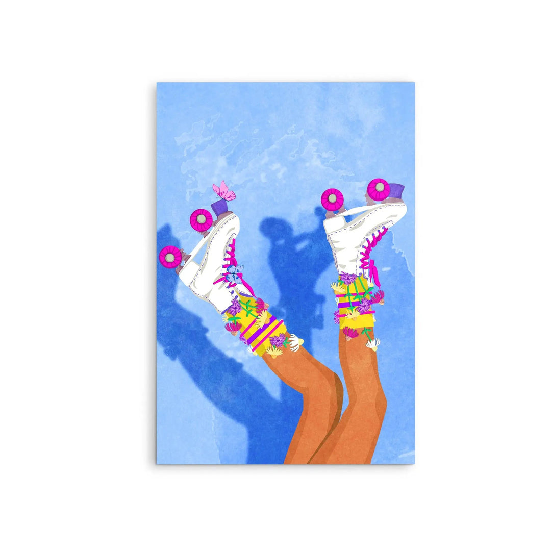 Skate like a Girl by Raissa Oltmanns - Stretched Canvas Print or Framed Fine Art Print - Artwork I Heart Wall Art Australia 