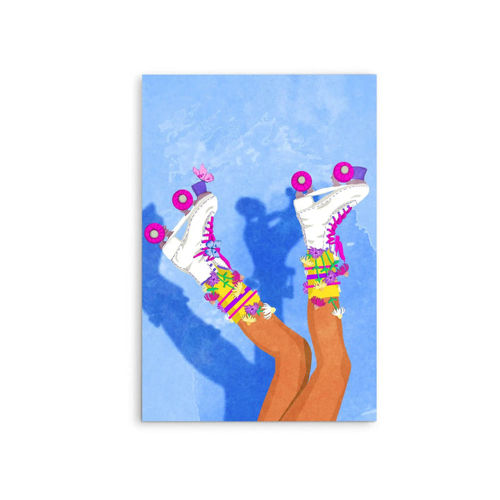 Skate like a Girl by Raissa Oltmanns - Stretched Canvas Print or Framed Fine Art Print - Artwork I Heart Wall Art Australia 