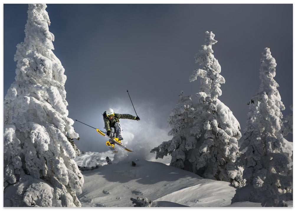 Ski is life - Stretched Canvas, Poster or Fine Art Print I Heart Wall Art
