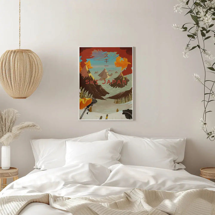 Ski Japan - Stretched Canvas, Poster or Fine Art Print I Heart Wall Art