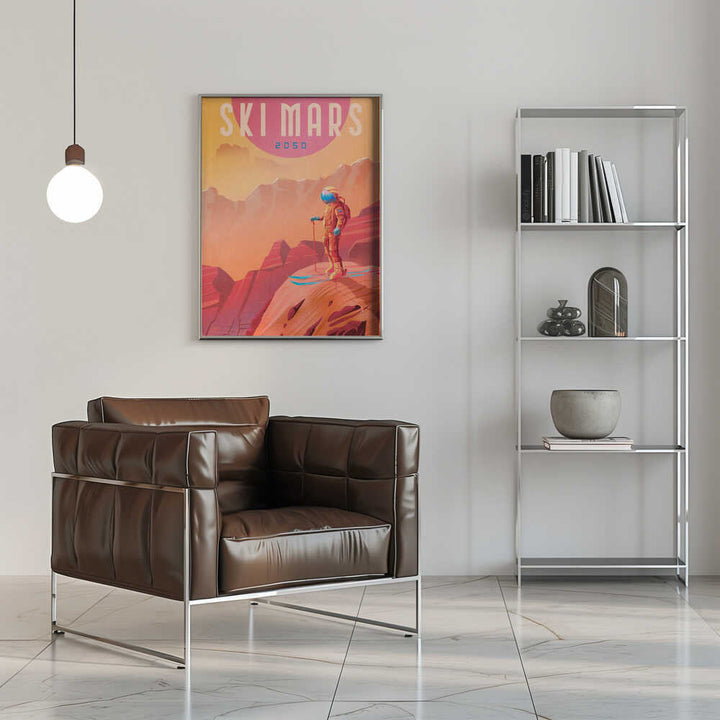 Ski Mars - Stretched Canvas, Poster or Fine Art Print - I Heart Wall Art - Poster Print, Canvas Print or Framed Art Print